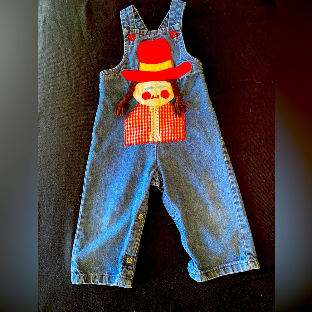 VTG Breezy’s Britches Denim Cowgirl Overalls! Size 18 Months! USA. 100% Cotton.